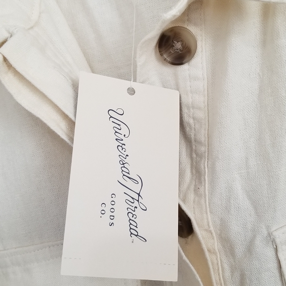 Universal Thread Cream Short-Sleeve Utility Jumpsuit - Picture 10 of 12
